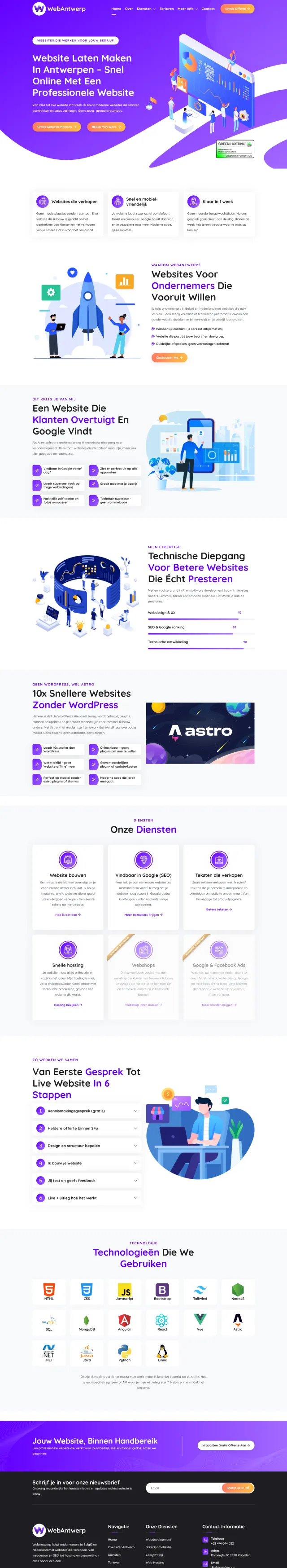 Studieburo Herelixka full website desktop